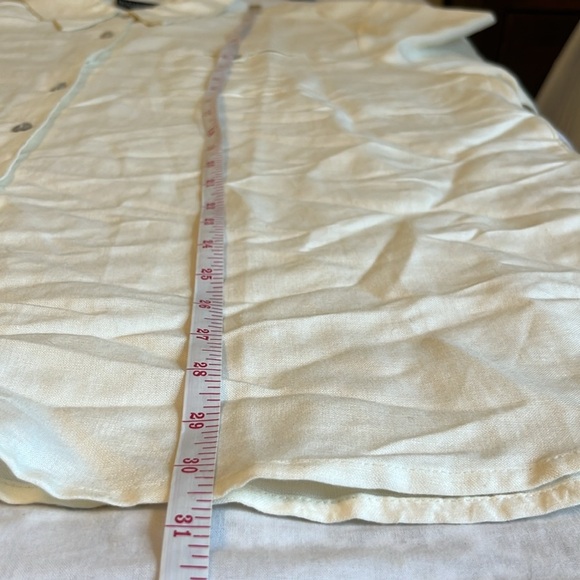 Dialogue Linen Blend Button Down Blouse - Picture 9 of 11